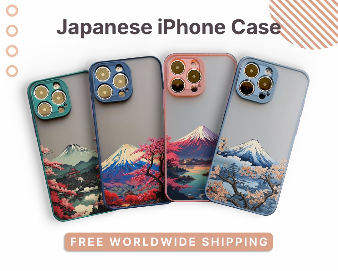 Japanese Aesthetic iPhone Case Mount Fuji Phone Case for iPhone 15