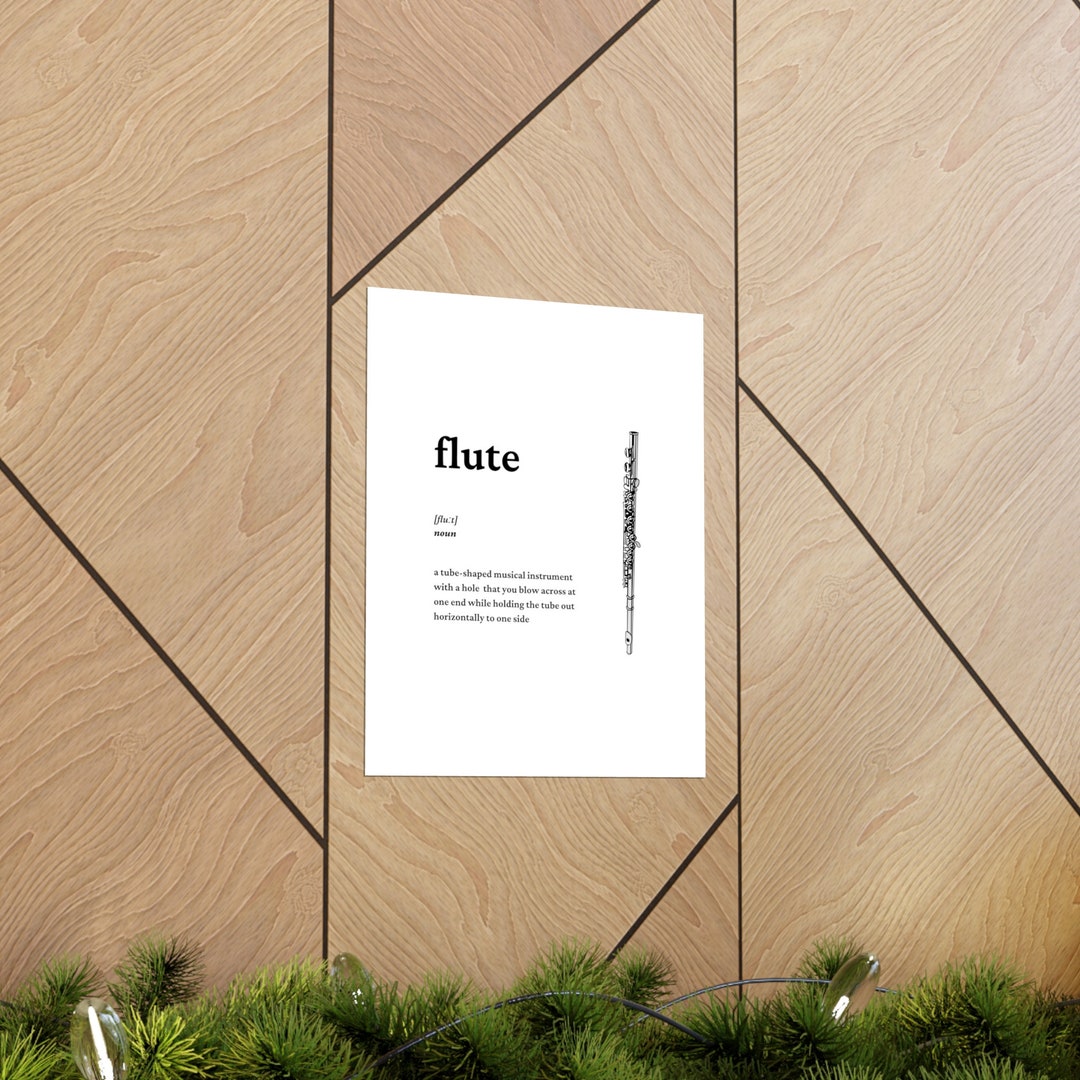 Définition de flûte Affiches verticales mates premium Etsy France