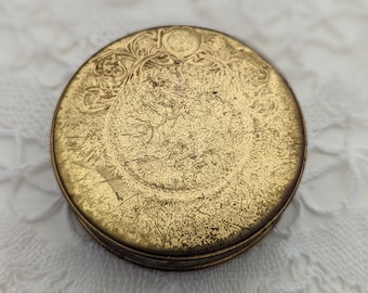 Vintage small gold compact