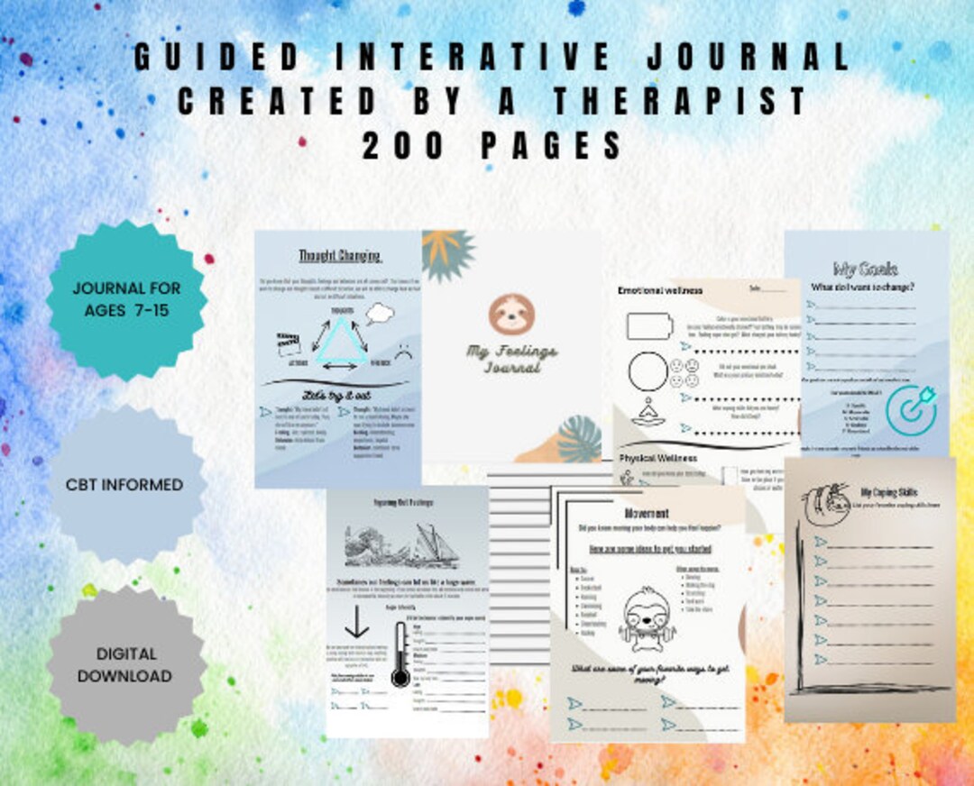 Feelings Journal for Middle School Aged Children Etsy