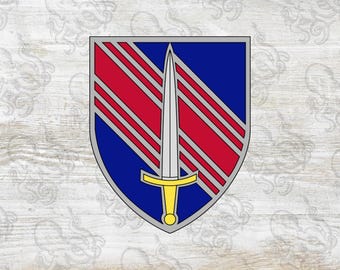 2nd Security Force Assistance Brigade SSI + DUI + Beret Flash, Digital, SVG