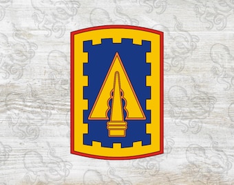 108th Air Defense Artillery Brigade SSI + DUI, Digital, SVG