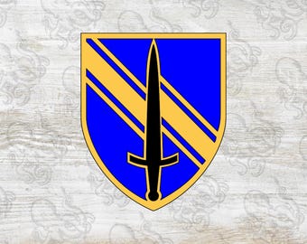 1st Security Force Assistance Brigade SSI + DUI + Beret Flash, Digital, SVG