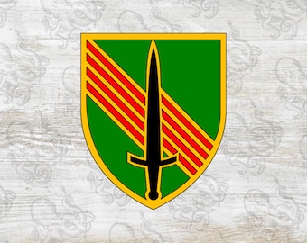 4th Security Force Assistance Brigade SSI + DUI + Beret Flash, Digital, SVG