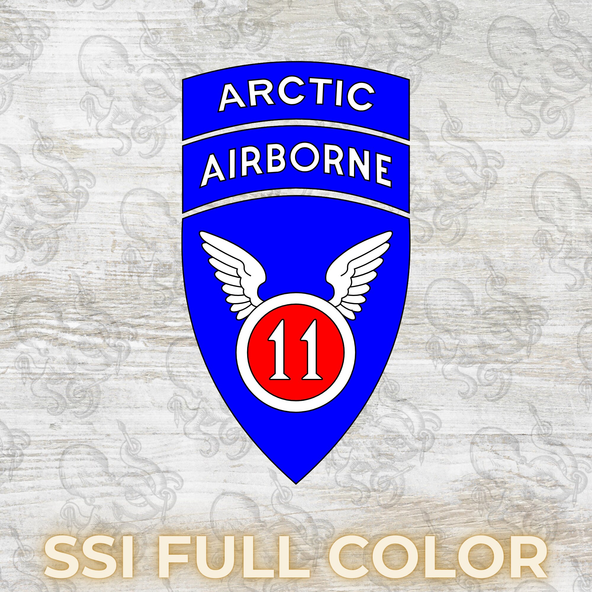 11th Airborne Division SSI + DUI + Trimming, Digital, SVG - Etsy