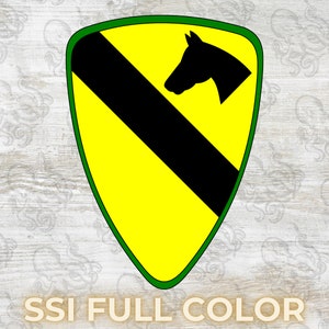 1st Cavalry Division SSI + DUI, Digital, SVG