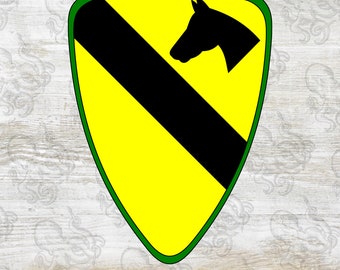 1st Cavalry Division SSI + DUI, Digital, SVG