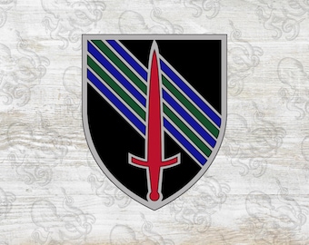 5th Security Force Assistance Brigade SSI + DUI + Beret Flash, Digital, SVG