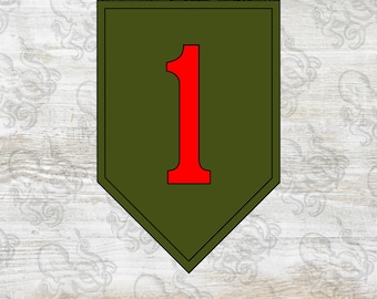 1st Infantry Division SSI + DUI, Digital, SVG