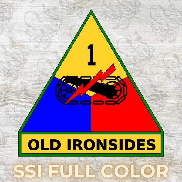 1st Armored Division SSI, Digital, SVG