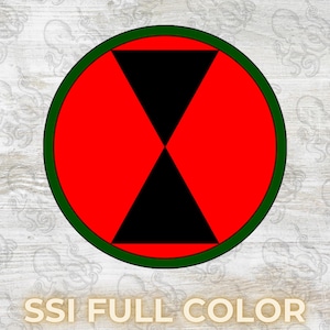 May include: A circular graphic with a red center, a black hourglass shape, and a green border. The text "SSI FULL COLOR" is at the bottom in a light brown color.