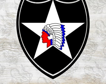 2nd Infantry Division SSI + DUI, Digital, SVG