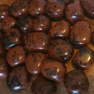 Mahogany Obsidian Tumbled Stone, Tumbled Stone, Mahogany Obsidian, Tumbles, Crystals, Crystal, Metaphysical