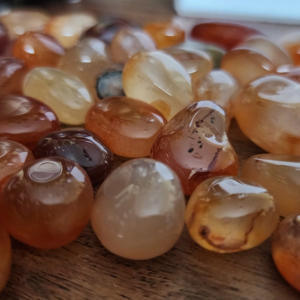 Mini Carnelian Tumbles, Carnelian, Mini, Tumbled Stone, Tumbles, Crystal Community, Crystal Life, Crystal Lovers, Crystal, Crystals