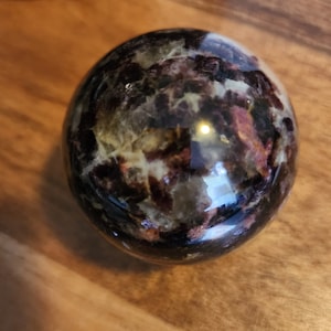 Sparkly, Shimmery Purple Lepidolite Mica Sphere, Purple Mica, Sphere, Crystal, Crystals, Metaphysical, Lepidolite