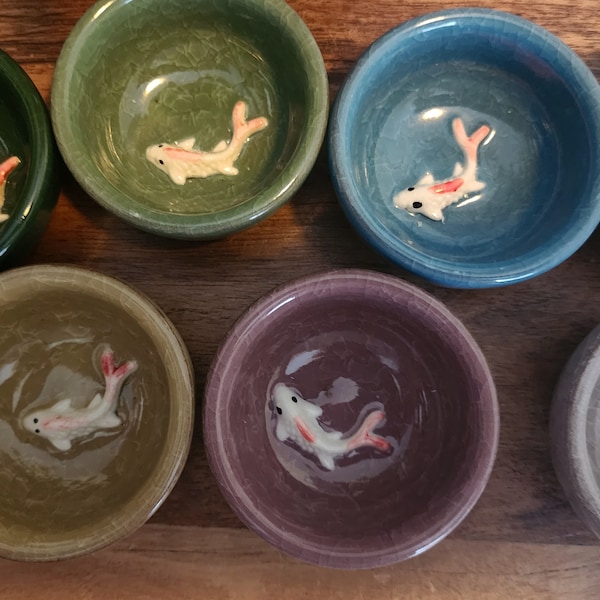 MINI Bowl With Fish, Jewelry Bowl, Treasure Bowl, Adorable Bowl, Fish, Bowl