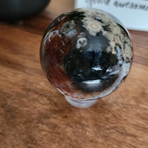 RARE, Ocean Jasper, Flower Agate, Sphere, Crystal Life, Crystal Lover, Crystal Community, Crystal, Crystals, Metaphysical