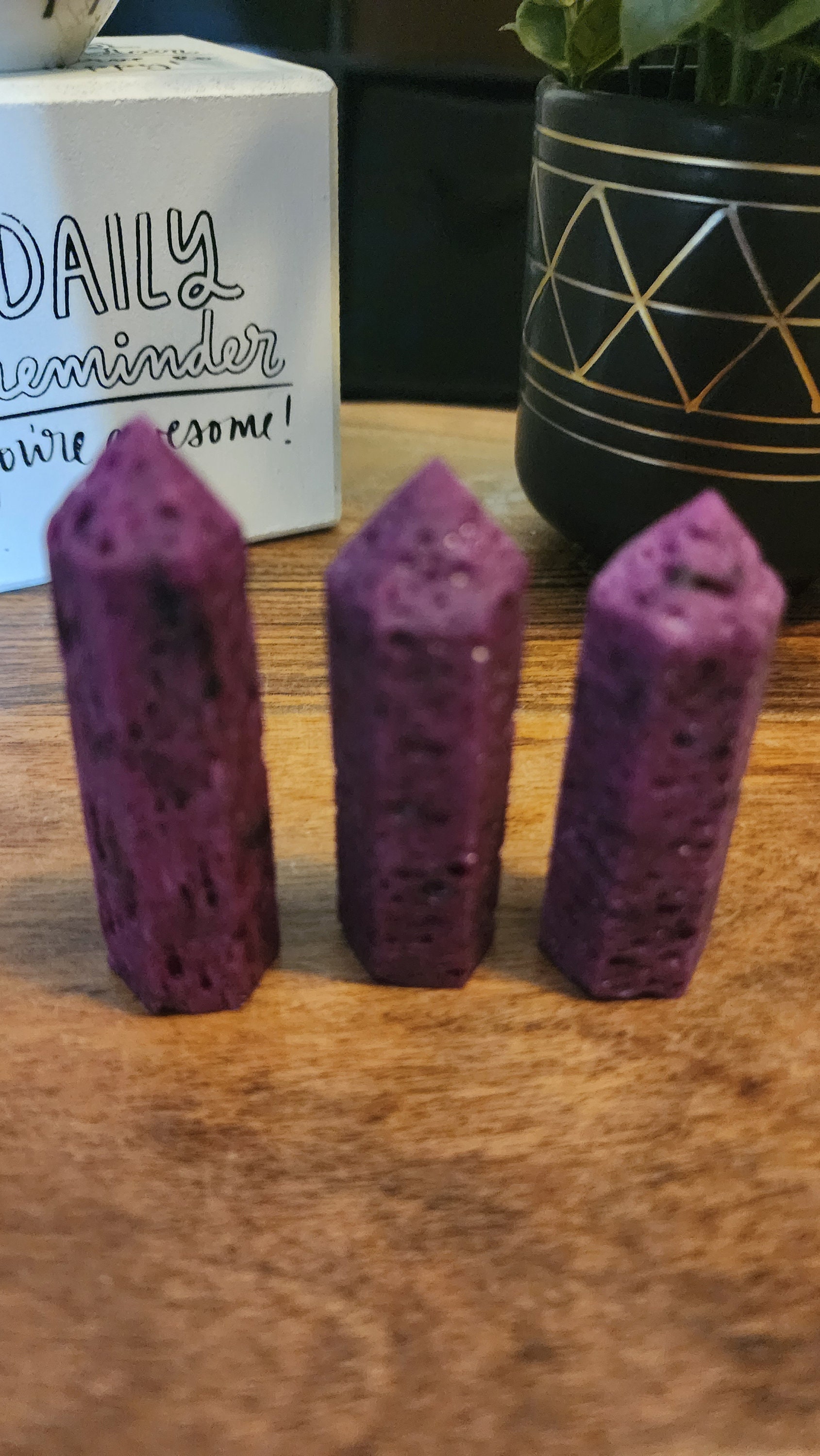 Ruby Crystal Tower Ruby Towers, Honeycomb Ruby, UV Reactive, Towers, Points, Ruby Lovers ...