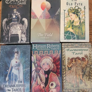 TAROT CARD DECKS, 6 Choices, You Pick, Tarot, Cards, Decks, Tarot Community, Crystal Community, Tarot Lovers, Crystal Lovers, Metaphysical