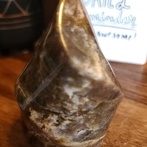 Flashy Black Flame, Black Moonstone, Moonstone, Flame, Chunky, Large, Rainbows, Crystal, Crystals, Crystal Community, Metaphysical