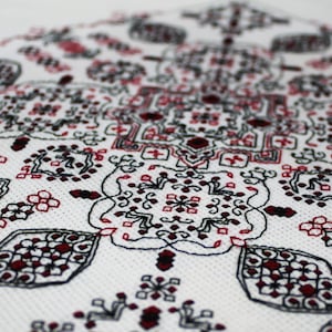 Blackwork Embroidery, Cross Stitch PDF Pattern, Embroidery Pattern, Royal Gardens