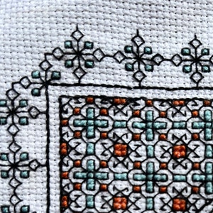 Blackwork Celtic Sampler, Korsstygn PDF-mönster, Broderimönster bild 5