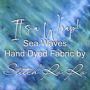 Hand Dyed 14 Count Aida, It's a Wrap! Sea Waves