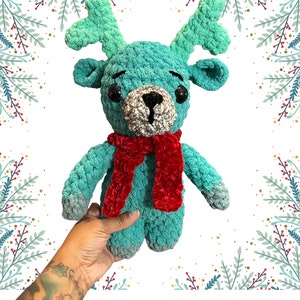 Handmade Crochet Reindeer Plushie