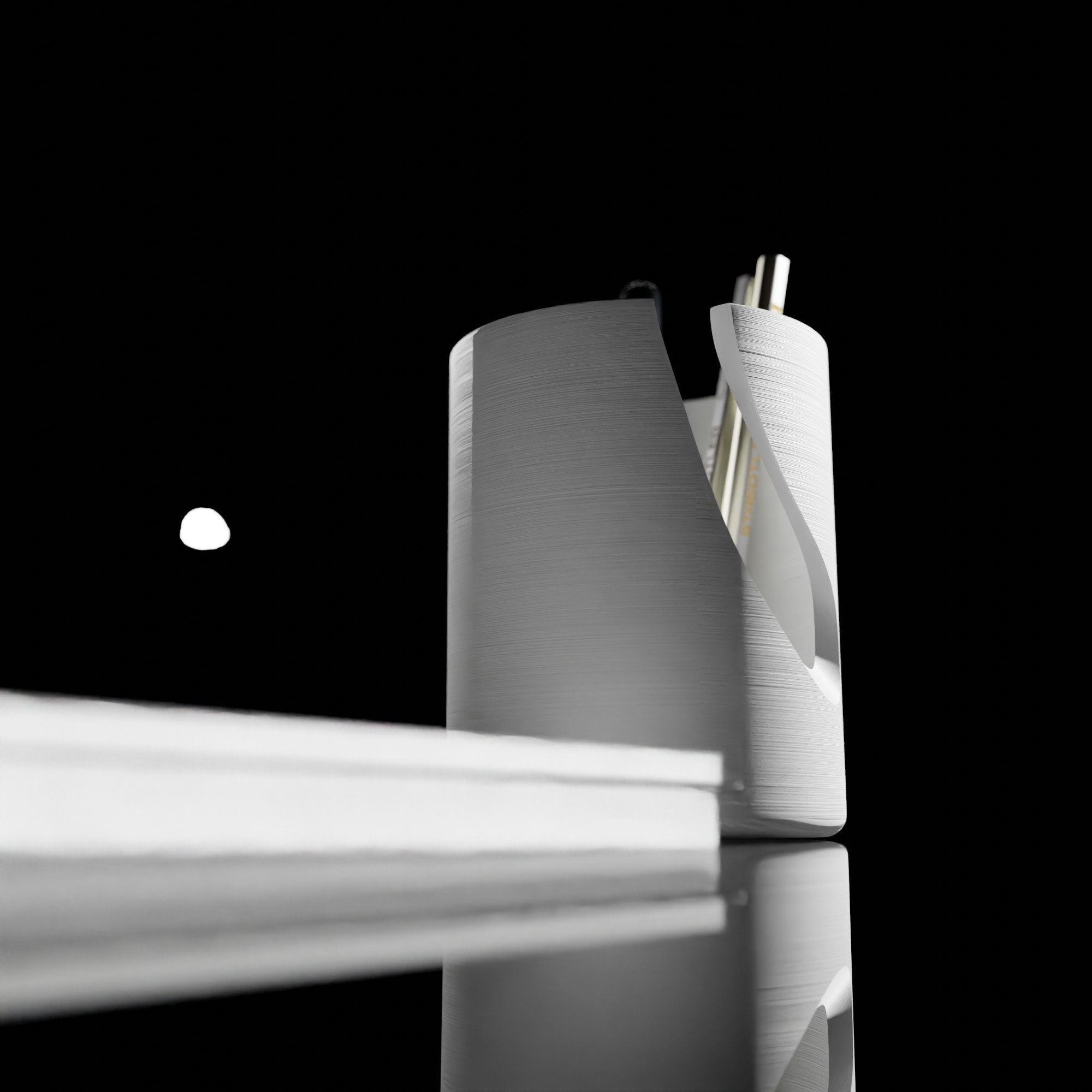 Sleek Minimalist Pen Holder STL Model 3D Printable Desk Organizer ...