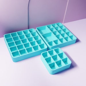 Gel Food Color Organizer Set, Pack of 3 STL Files, 3D Print File to download, gel food coloring