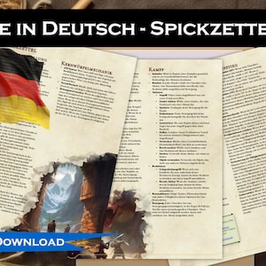 5er Spickzettel: Spickzettel Schnellreferenz für Anfänger und veteränen, 3 Seiten mit Einem Überblick der Regeln als pdf,