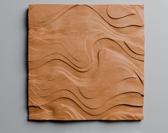 Abstract Waves STL File 3D CNC Router Cut Files for Vectric, Aspire, Aasel & Fusion 360 - Digital Download