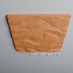 Abstract Waves STL File 3D CNC Router Cut Files for Vectric, Aspire, Aasel & Fusion 360 - Digital Download image 5