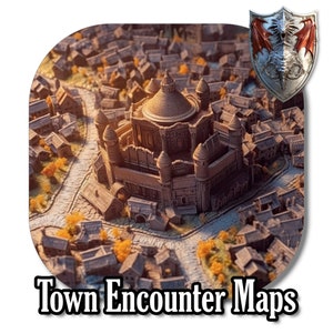 Pack de cartes de ville numériques haute résolution, 199 images JPG pour les campagnes DnD / TTRPG, Game Master Inspiration, RPG Resources, dnd gifts