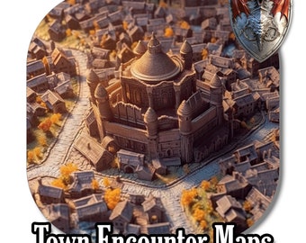 High-Resolution Digital Town Map Pack, 199 JPG Images for DnD / TTRPG Campaigns, Game Master Inspiration, RPG Resources, dnd gifts