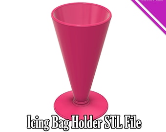 3D Print Icing Bag Holder STL File: DIY Cookie Baking Tool (Digital Download)
