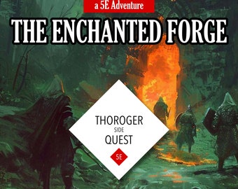 5e Nebenmission: Die verzauberte Schmiede - Digitales TTRPG Abenteuer (PDF)