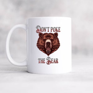 Handcrafted Magnet - Don't Poke The Bear