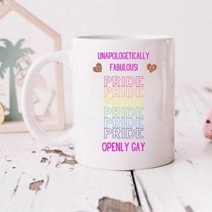 Gay pride mug, fabulous gay mug