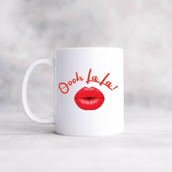 Kiss mug-Ooh la la