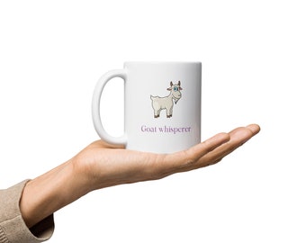 Funny goat mug gift, goat lover gift, mug for goat lover