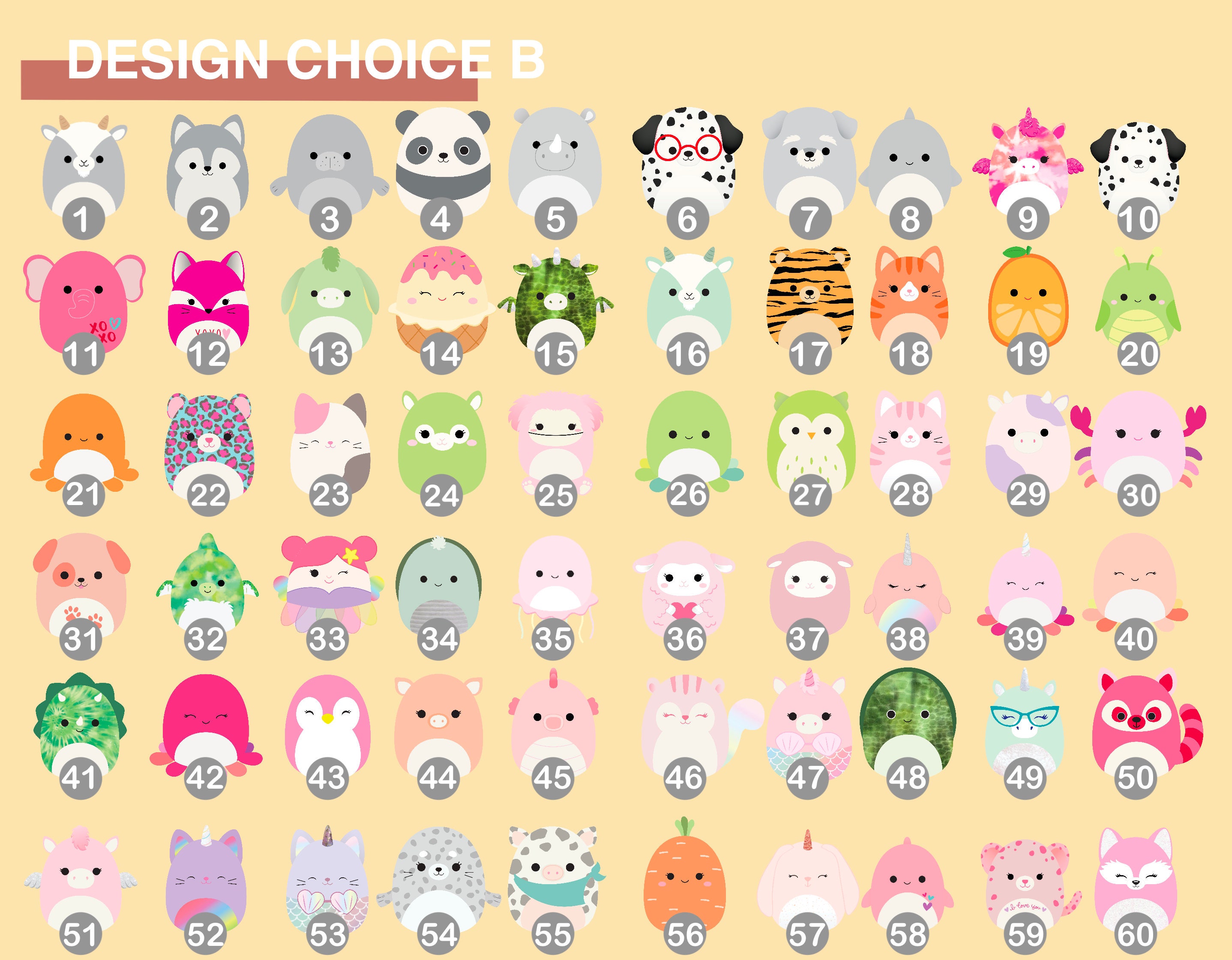 Buy Squishmallow Name Labels Waterproof Labels Iron on Clothing Labels ...