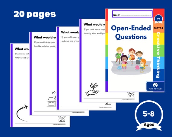 Creative Thinking - Open Ended Questions - For Ages 5-8 Years Old - Reception - Year 4 (K-Grade 4)
