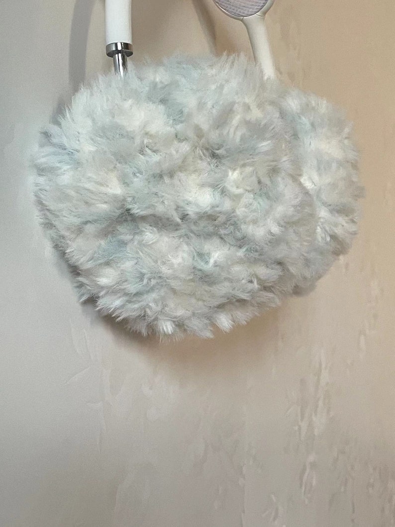 Crochet Airpods Max Headphone Covers Light Blue and White Gradient