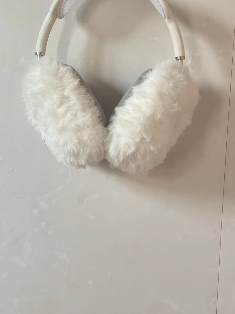 Crochet Airpods Max Headphone Covers White Fur AirPod Max Case Etsy