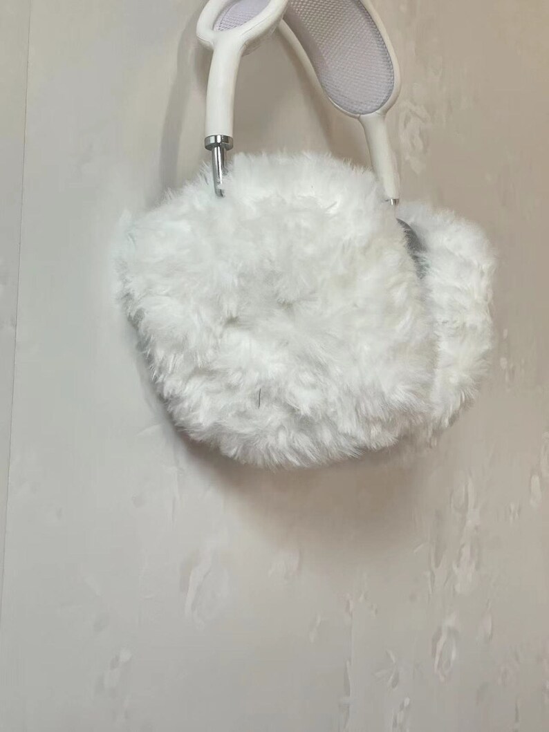 Crochet Airpods Max Headphone Covers White Fur AirPod Max Case Etsy