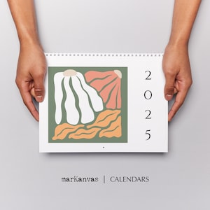 Calendario de arte Matisse 2025 para imprimir, descarga instantánea, calendarios de pared 2025, formato horizontal A4 y carta, PDF para imprimir en casa, Henri Matisse