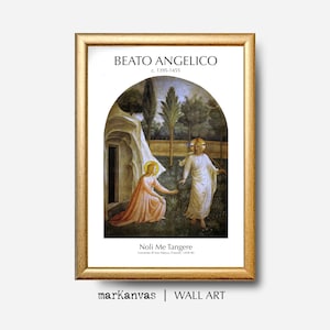 Easter Wall Art, Noli Me Tangere by Fra Angelico, Instant DOWNLOAD, Holy Week Printable, Renaissance Era Art, Doxology Art Print, Jesus Sign