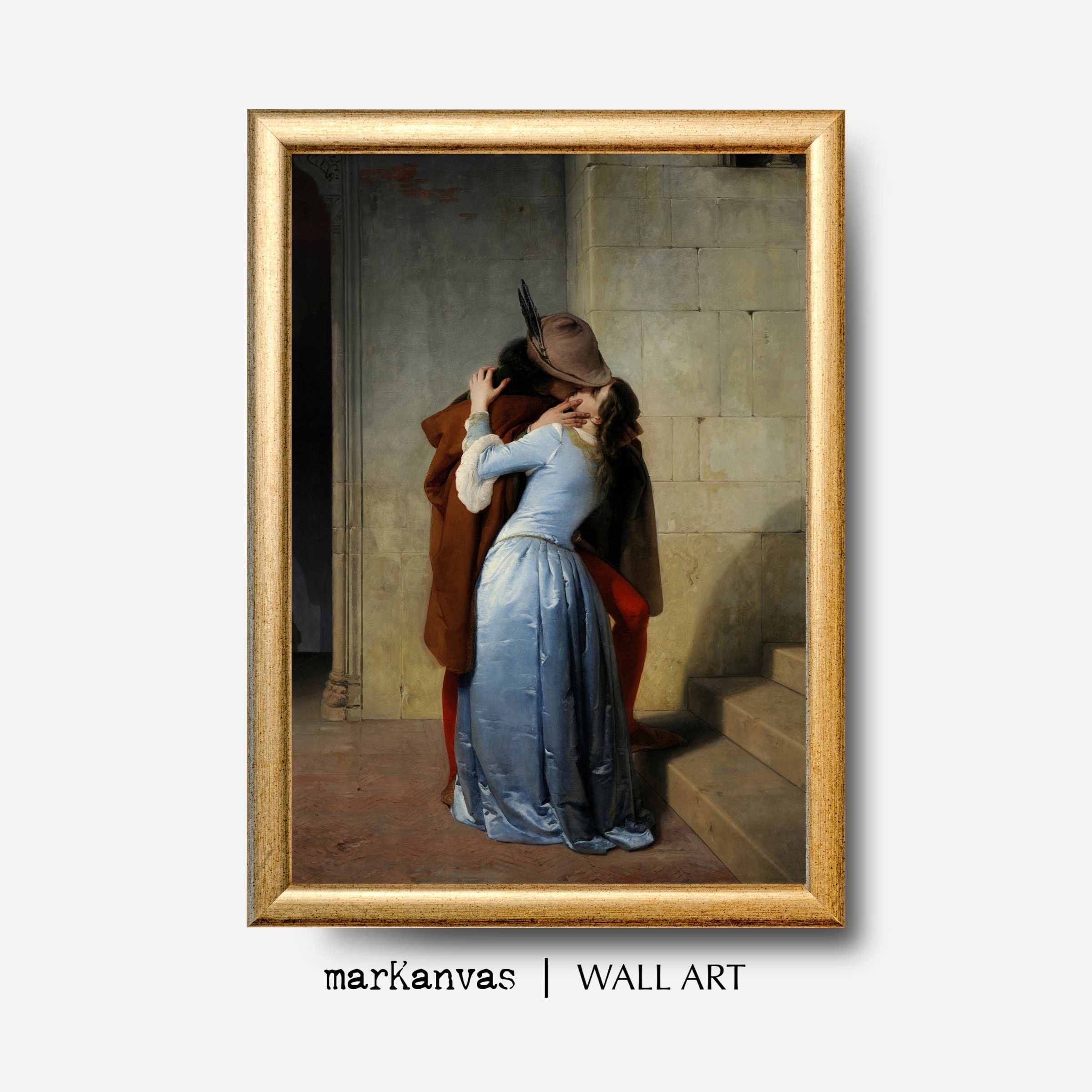 The Kiss by Francesco Hayez, Instant DOWNLOAD, Valentines for