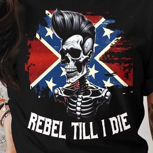 Retro Rockabilly Rebel till i die, Rockabilly music fan, festival tee, Rockabilly rebel, Rockabilly fans gift, rockabilly skull design